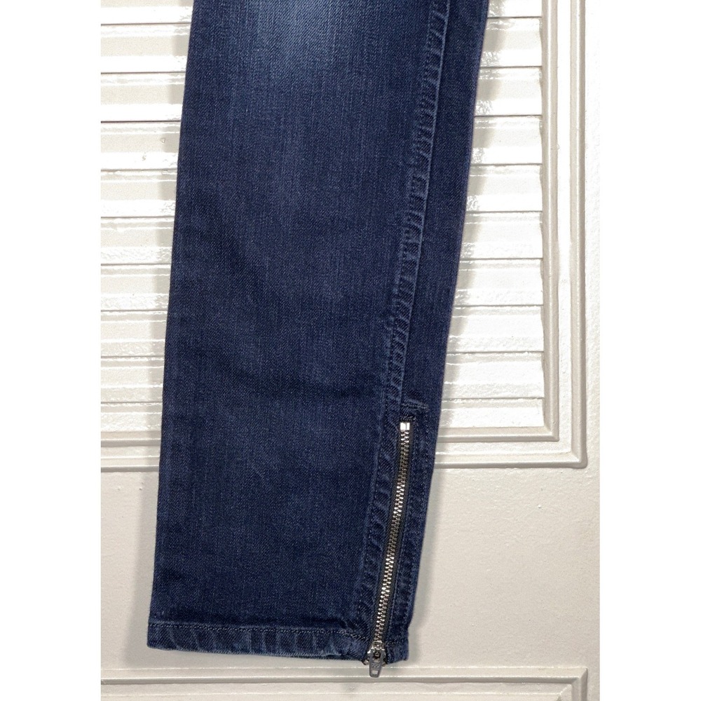 Diesel Zivy Womens Size 24 Low‎ Rise Ankle Zip Stretch Skinny Jeans Dark Wash - Picture 2 of 9